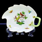 Herend - Exquisite Leaf Shape Bowl - Rothschild Bird - Kom