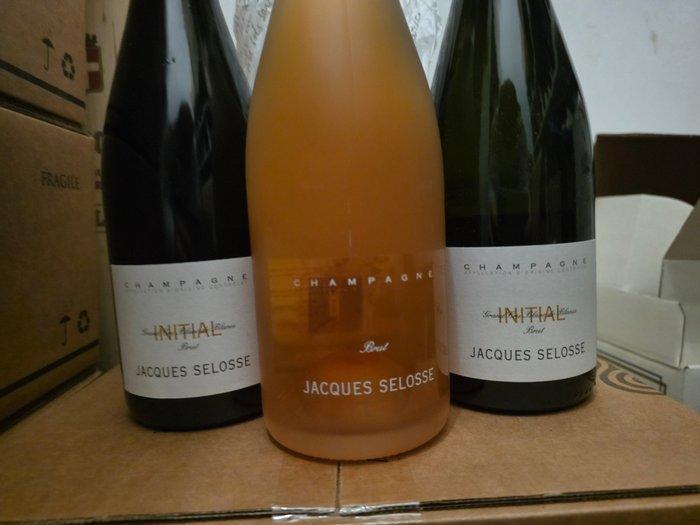 Jacques Selosse, Initial/rosé - Champagne Brut - 3 Fles, Collections, Vins