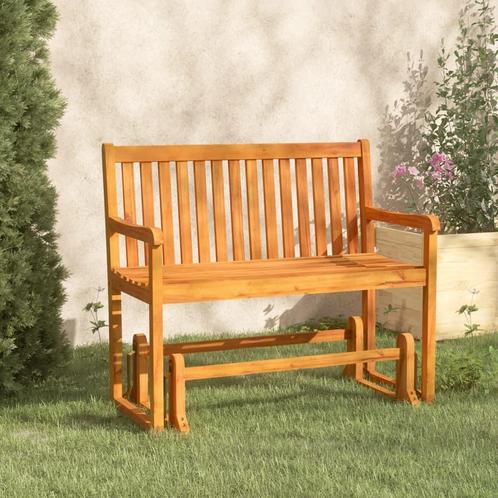 vidaXL Schommelbank 110 cm massief acaciahout, Tuin en Terras, Tuinsets en Loungesets, Nieuw, Verzenden
