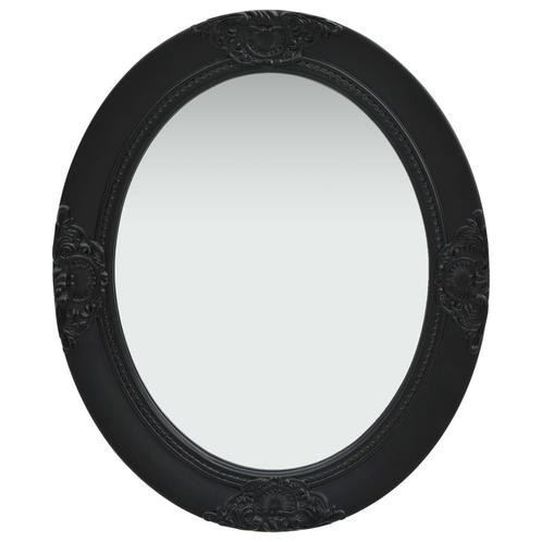 vidaXL Wandspiegel barok stijl 50x60 cm zwart, Maison & Meubles, Accessoires pour la Maison | Miroirs, Envoi