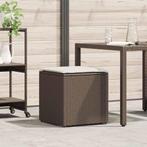 vidaXL Kussenbox met opslag Bruin 50 x 50 x 50 cm poly, Tuin en Terras, Bergingen en Tuinkasten, Verzenden, Nieuw
