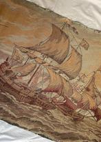 De afbeelding legt een dynamisch moment van navigatie vast -