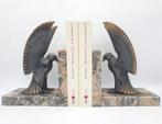 Serre-livres - Marbre, Régule - Aigles Art Déco, Antiquités & Art