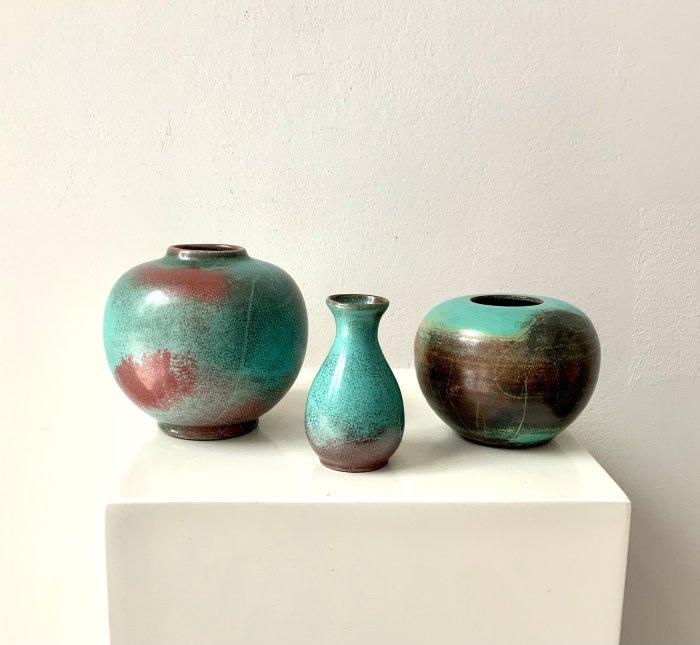 Richard Uhlemeyer - Vaas - Keramiek - Drie vintage, Antiquités & Art, Art | Objets design