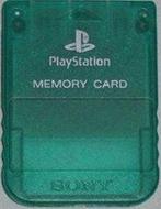 Sony PS1 1MB Memory Card Transparant Groen (PS1 Accessoires), Ophalen of Verzenden, Zo goed als nieuw