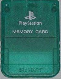 Sony PS1 1MB Memory Card Transparant Groen (PS1 Accessoires), Games en Spelcomputers, Spelcomputers | Sony PlayStation 1, Zo goed als nieuw