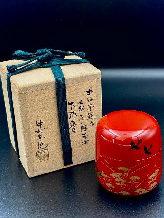 Shitaji-Natsume (onderlaag thee-blikje)/gouden maki-e/zwarte, Antiek en Kunst, Antiek | Overige Antiek