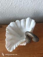 Sculpture, Bronze swan & Shell - 11 cm - Bronze - Maison, Antiek en Kunst