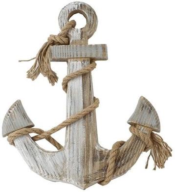 Anker Hout Maritiem 40 cm beschikbaar voor biedingen