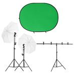 vidaXL Fotostudioset met verlichtingsset en, Audio, Tv en Foto, Verzenden, Nieuw