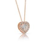 Ketting met hanger - 18 karaat Roségoud - 1.91ct. tw.