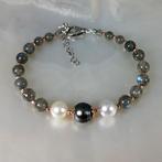Zonder Minimumprijs - Armband Zilver Parel - Parel - Tah-SSP, Nieuw