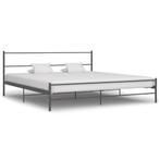 vidaXL Bedframe metaal grijs 180x200 cm, Verzenden, Nieuw