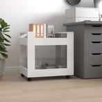 vidaXL Bureaukastje 60x45x60 cm bewerkt hout hoogglans wit, Maison & Meubles, Maison & Meubles | Autre, Verzenden