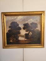 Franse school (XIX) - Paesaggio, Antiek en Kunst, Kunst | Schilderijen | Klassiek