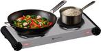 2dekans | KitchenBrothers Elektrische Kookplaat - 2 Pits -, Elektronische apparatuur, Kookplaten, Ophalen of Verzenden, Nieuw