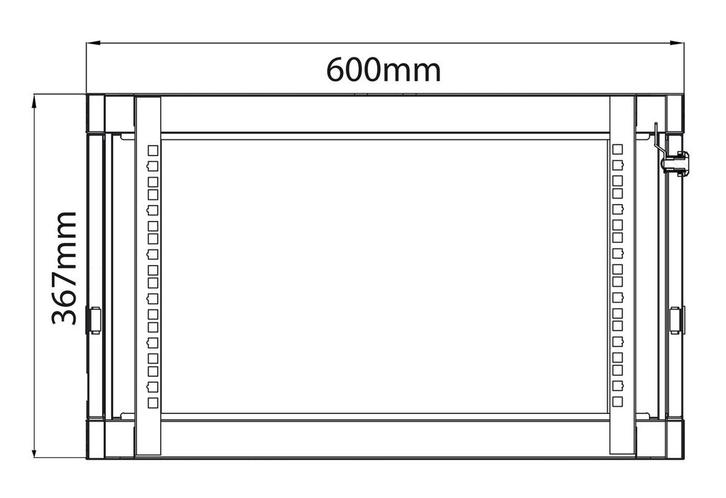 Adastra RC6U600 19 Rackkast 6U 600mm Diep, Muziek en Instrumenten, Behuizingen en Koffers