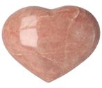 Roze Maansteen hart Nr 24 - 195  gram - Madagaskar, Handtassen en Accessoires, Edelstenen, Nieuw, Verzenden
