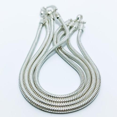 Snake - 925 Argent - Bracelet, Handtassen en Accessoires, Antieke sieraden