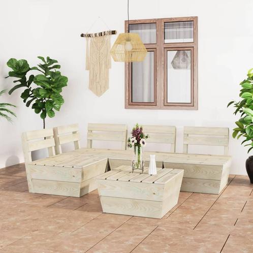 vidaXL Salon de jardin palette 5 pcs Bois dépicéa, Jardin & Terrasse, Ensembles de jardin, Salons de jardin, Neuf, Envoi