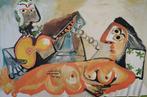 Pablo Picasso (1881-1973) (after) - Reclining Nude and Man, Antiek en Kunst