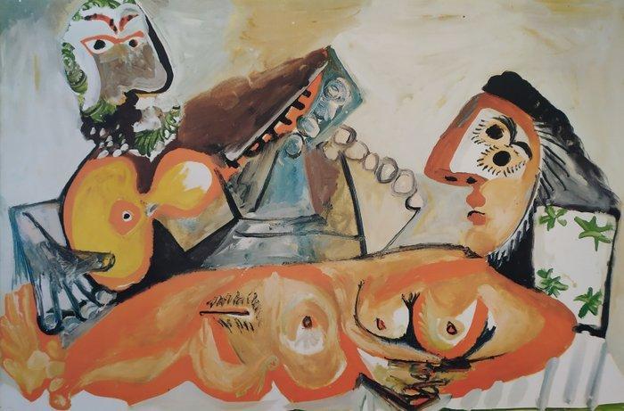 Pablo Picasso (1881-1973) (after) - Reclining Nude and Man, Antiek en Kunst, Kunst | Designobjecten