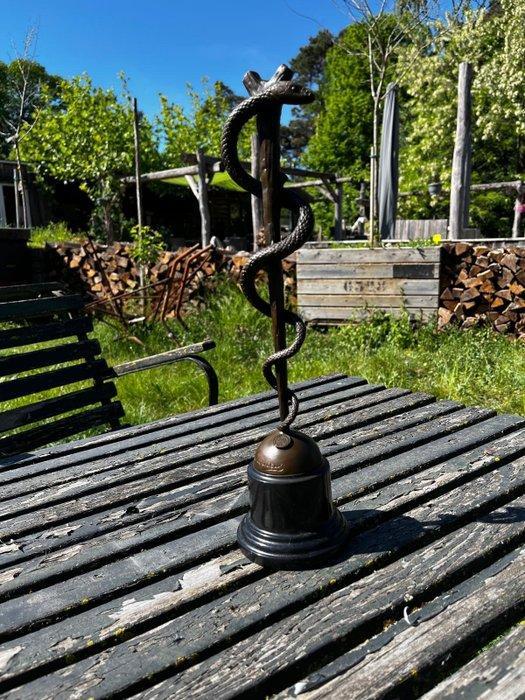 sculptuur, Staf van Asklepios, Esculaap - 38 cm - Brons,, Antiek en Kunst, Curiosa en Brocante