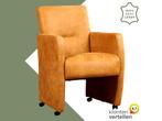 Leren eetkamerstoel Pleasure - Kenia Cognac (cognac) - Met, Huis en Inrichting, Stoelen, Eigentijds, Modern, Bruin, Nieuw, Leer