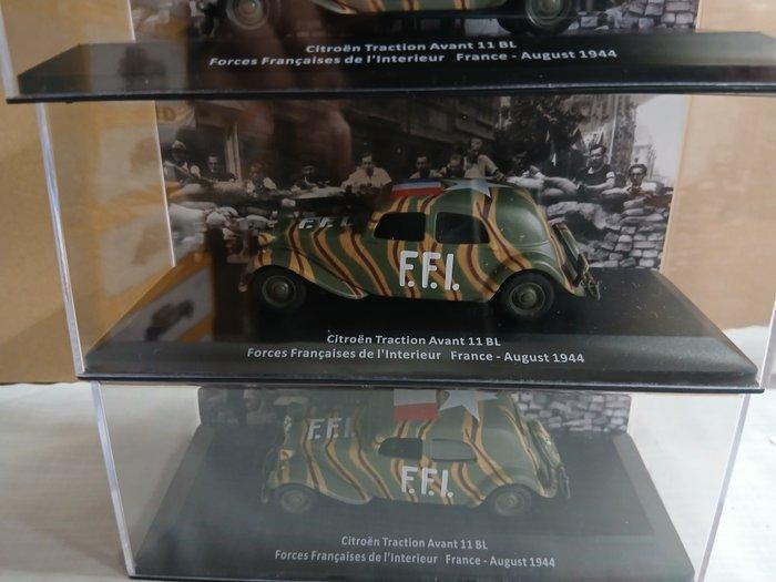 IXO 1:43 - Modelauto (4) - Citroen Traction Avant, Hobby & Loisirs créatifs, Voitures miniatures | 1:5 à 1:12