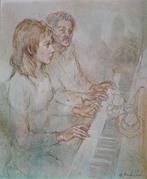 Antonio Gonzalez Collado (né en 1930) - La leçon de piano
