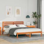 vidaXL Bedframe Wasbruin 160 x 200 cm Massief grenenhout, Huis en Inrichting, Slaapkamer | Bedden, Verzenden, Nieuw