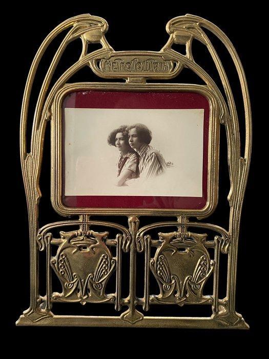 Fotolijst (2) - Koper - Metropolitan, Antiek en Kunst, Curiosa en Brocante