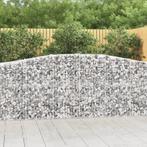 vidaXL Schanskorven 2 st gewelfd 400x50x100/120 cm ijzer, Tuin en Terras, Verzenden, Nieuw