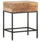 vidaXL Bijzettafel 40x30x50 cm massief ruw mangohout, Huis en Inrichting, Tafels | Bijzettafels, Verzenden, Nieuw