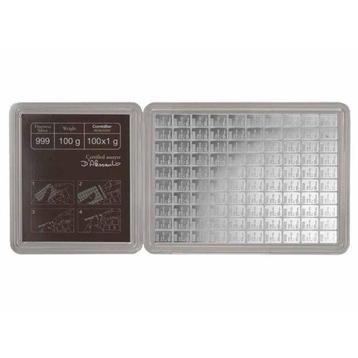 100 grammes - Argent .999 - 100 x 1g Valcambi Suisse