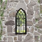 vidaXL Tuinspiegel 70x30 cm ijzer zwart, Verzenden, Nieuw