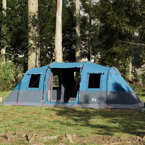 vidaXL Tunneltent 6-persoons waterdicht blauw, Caravanes & Camping, Tentes, Envoi