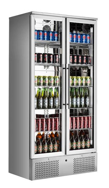 CombiSteel Drankenkoeling 458L RVS geforceerd draaideuren, Ophalen of Verzenden