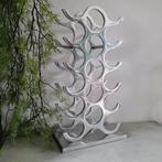 Michael Noll - Wijnrek - 15 flessen - Gepolijst Aluminium, Antiek en Kunst