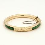 Armband - 14 karaat Geel goud - Jade, Nieuw