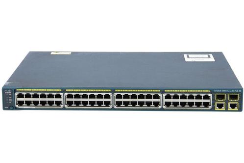 Cisco Catalyst WS-C2960-48PST-S, 48×10/100,2xGbe/SFP, Computers en Software, Netwerk switches, Ophalen of Verzenden