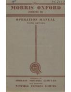 1955 MORRIS OXFORD INSTRUCTIEBOEKJE ENGELS