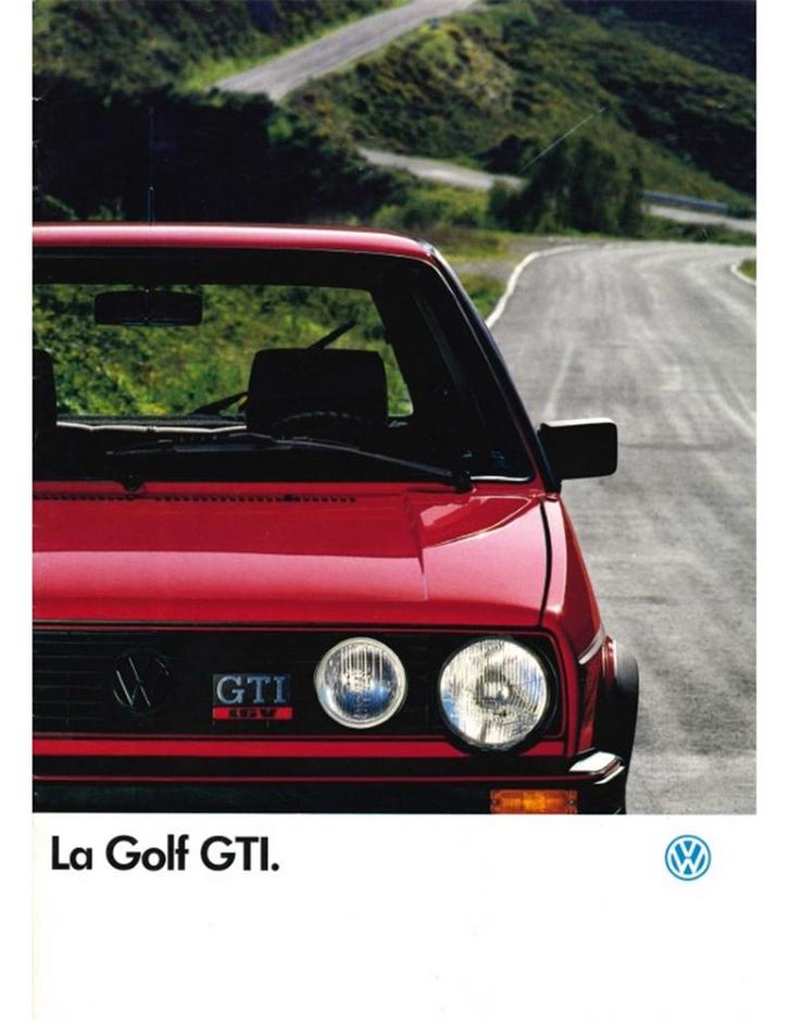 1987 VOLKSWAGEN GOLF GTI 16V BROCHURE FRANS, Boeken, Auto's | Folders en Tijdschriften