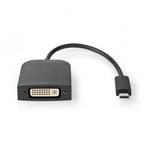 USB C naar DVI adapter | Nedis | 0.2 meter, Computers en Software, Pc- en Netwerkkabels, Nieuw, Verzenden