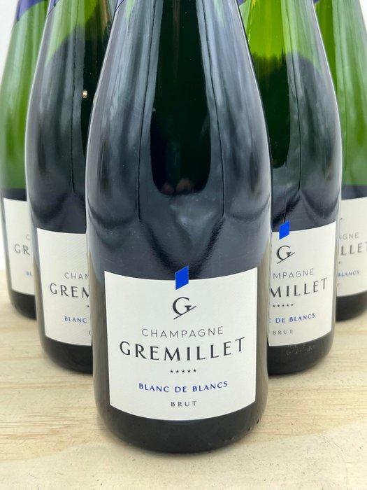 Gremillet, Brut - Champagne Blanc de Blancs - 6 Flessen, Verzamelen, Wijnen