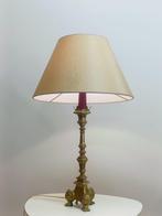 Tafellamp - Driepoot Messing Lamp uit Frankrijk - Messing, Antiek en Kunst, Kunst | Designobjecten