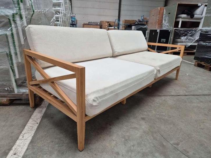 4x Houten loungebank NN, Zakelijke goederen, Horeca | Overige, Ophalen