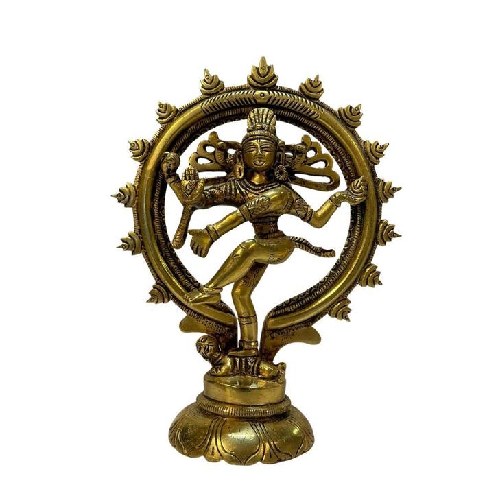 Beeld Shiva Nataraj Klein Enkele Ring - Messing, Sport en Fitness, Gezondheidsproducten en Wellness, Ophalen of Verzenden