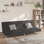 vidaXL Canapé-lit à 2 places noir tissu, Maison & Meubles, Neuf, Verzenden