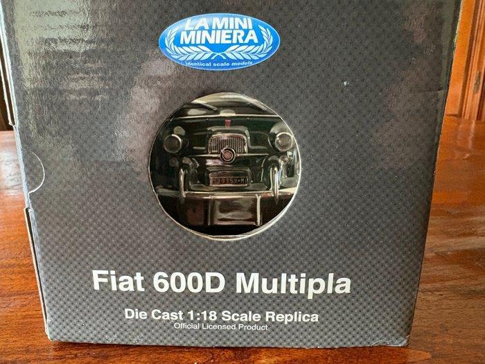 La Mini Miniera 1:18 - Model kleine stadsauto - Fiat 600D, Hobby en Vrije tijd, Modelauto's | 1:5 tot 1:12
